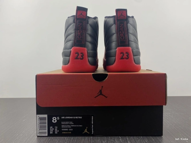1st Kicks Shoes Game Flu Retro Jordan 12 130690-002 (2016) 0629